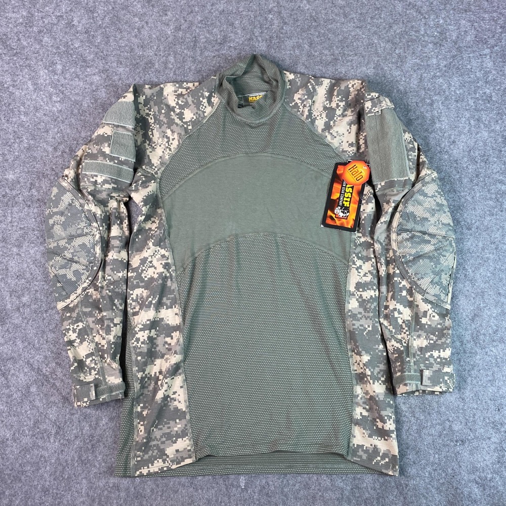 Massif Army Combat Shirt Mens Large Green Camo Military‎ Tactical